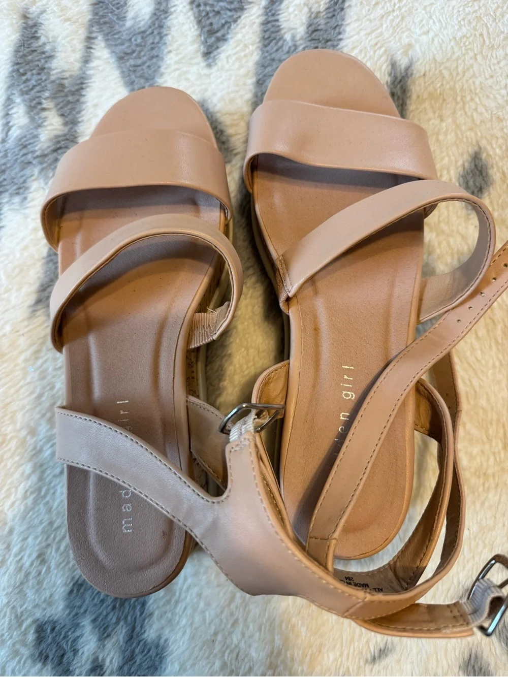 Madden Girl Blush Platform Cork Wedge Sandals